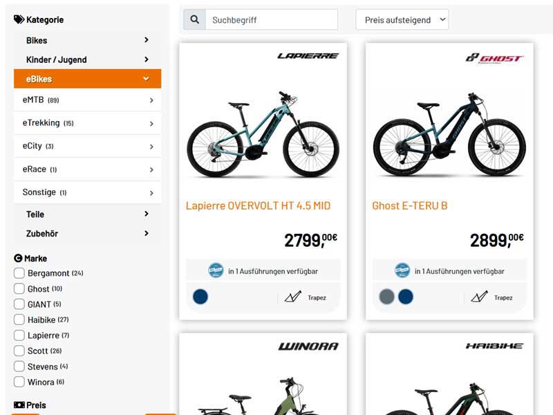 Fahrrad Katalog